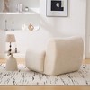 Sapphtopaz Oversized Accent Chair with Deep Seats Chenille Upholstered Single Sofa Chair with Foam Filled Comfy Couch for Living Room, Bedroom - 4 of 4