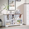 Farmhouse  Cube Bookshelf, Wood Display Cabinet Book Shelves for Bedroom,Living Room,Office - 4 of 4