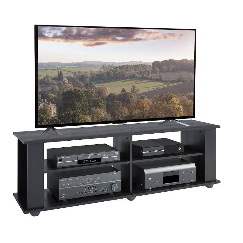 Flat Panel TV Stand for TVs up to 68&#34; Ravenwood Black - CorLiving, 4 of 6