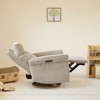 Spruce & Spring Power Swivel Recliner Chair Triple-Motor Nursery Glider Taupe - 3 of 4