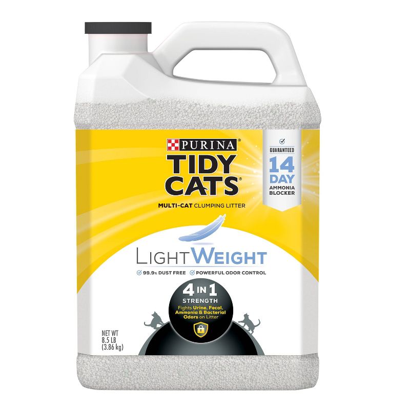 Purina Tidy Cats Lightweight 4-in-1 Strength Plastic Jug Clumping Cat Litter, 1 of 8