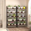 TROPOW 5 Tier Bookshelf, Narrow Home Office Book Shelf Display Rack, Rustic Brown Storage Organizer with Open Shelves, 67" Tall Wood Bookcase - 4 of 4