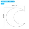 Unique Bargains Metal Decoration Wreath DIY Craft Durable Moon Dream Catcher Rings 4 Pcs - 2 of 4