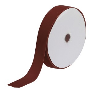 Unique Bargains Soft Single Face Spool Silky Velvet Ribbon for Bouquets DIY Crafts - 1 of 3