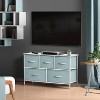 Sorbus 5 Drawers Dresser- Storage Unit with Steel Frame, Wood Top, Fabric Bins - for Bedroom, Closet, Office and more - 2 of 4