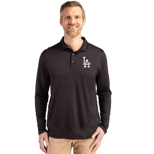 Los Angeles Dodgers Cutter & Buck Coastline Epic Comfort Recycled Mens Long Sleeve Polo - 1 of 1