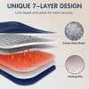 Inhand Heated Weighted Blanket - 13 lbs (50” x 60”) Large, Cozy and Soft Flannel, Fast Heat Navy Throw Blanket with Auto Shut-Off Timer - 4 of 4