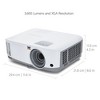 ViewSonic 4000 Lumens XGA High Brightness Projector Projector for Home and Office with HDMI Vertical Keystone (PA503X) - 4 of 4