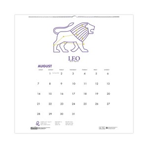 House of Doolittle Recycled Academic Zodiac Wall Calendar 12-Month August 2025 to July 2026 Multicolor Sheets 11 x 14 - 1 of 4