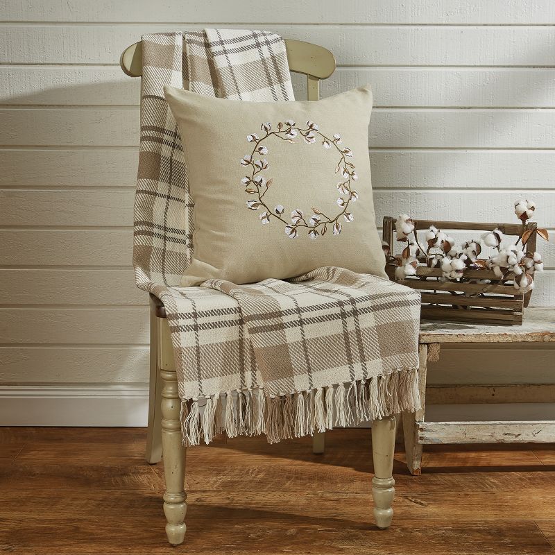 Park Designs In The Meadow Plaid Throw - White, 2 of 4