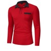 Men's Casual Polo Shirts Classic Long Sleeve Basic Button T-Shirt Lightweight Cotton Golf Tops - 3 of 4
