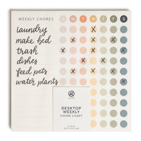 U Brands 8''x8'' Chore Pad Bold : Target