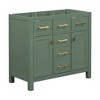 VYNXARIA 36'' Bathroom Vanity - Modern Freestanding Storage Cabinet in Green - 3 of 4