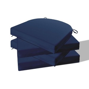 Peace Nest Set of 4 Outdoor Seat Cushions Solid Color - 1 of 4