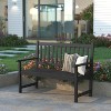 Emma and Oliver Acacia Wood Patio Bench for Indoor/Outdoor Use, Slatted Loveseat for 2, Perfect for Sunroom, Garden, Backyard, or Porch - 2 of 4