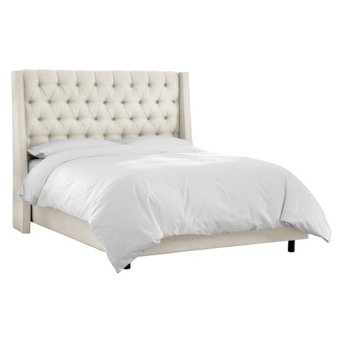 King Linen Upholstered Bed