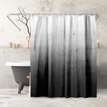 Clearance！EQWLJWE Vintage Grey Black Marble Shower Curtain 72Wx72H Inch  Abstract Fabric Ombre Shower Curtain Set Modern Geometric Bath Accessories  for