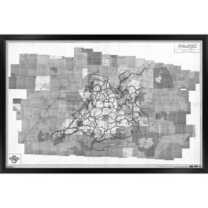 Trends International Netflix Stranger Things: Season 5 (2025) - Hawkins Map Framed Wall Poster Prints - 1 of 4