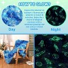 Vudeco Glow in The Dark Kids' Weighted Blanket Space: 5lb Flannel Blanket for Kids, 40x50 inches, Gray & Blue - 3 of 4
