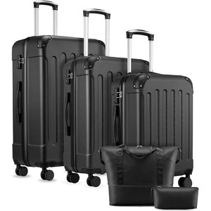 Carry On Luggage with Spinner Wheels,Lightweight Hardside Suitcase with TSA Lock,Airline Approved,Quick-Boarding - 1 of 4
