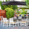 Outsunny Patio Dining Set for 6, Outdoor Furniture Set with a Table & Chairs, Cushions, Umbrella Hole for Garden, Backyard, or Poolside, Beige - 2 of 4