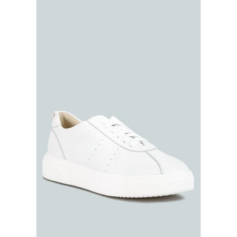 Женские кроссовки Rag & Co Womens Magull Solid Lace Up Leather Sneakers 10