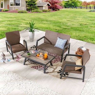 4pc Outdoor Conversation Set - Patio Festival