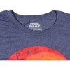 Star Wars Mens' Boba Fett Outline On A Circular Sunset Gradient T-Shirt - 3 of 4