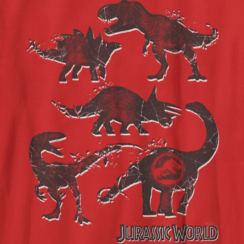 Boy's Jurassic World Dinosaurs Silhouettes T-Shirt, 2 of 5