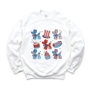 Simply Sage Market Patriotic Balloon Animal Chart Sweatshirt - 1 of 4