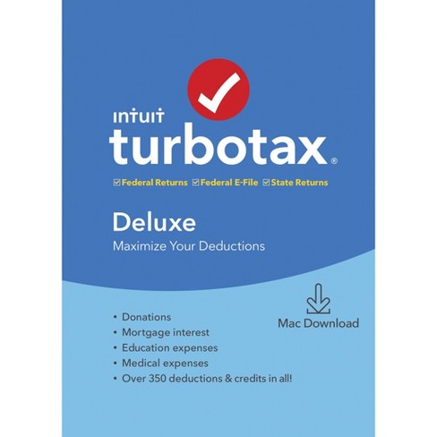 Turbotax deluxe 2018 download for mac