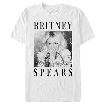 Men's Britney Spears Name Stack Long Sleeve Shirt Black Large