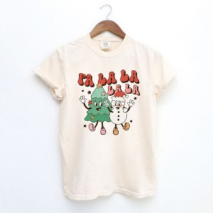 Simply Sage Market Women's Fa La La Friends Short Sleeve Garment Dyed Tee - 1 of 4