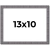 PosterPalooza | Photo Size Textured Grey Picture Frame - UV Acrylic, Foam Board Backing, Hanging Hardware - 2 of 4