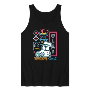 Men's - Peanuts - Neon Olaf Graphic Tank Top - 1 of 4