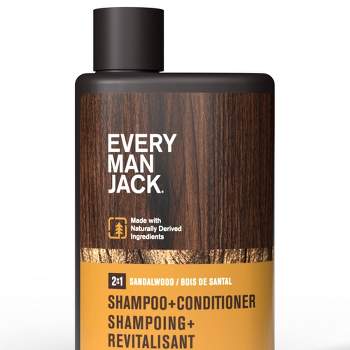Every Man Jack Men's 2-in-1 Shampoo + Conditioner - Sandalwood - Trial Size - 3.0 fl oz