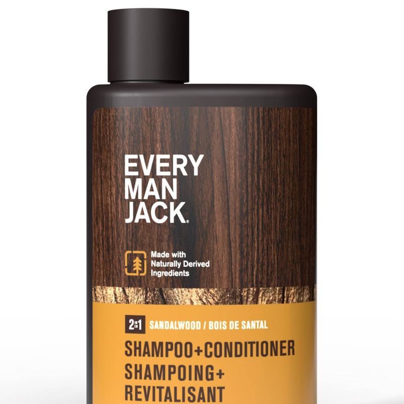 Every Man Jack Men&#39;s 2-in-1 Shampoo + Conditioner - Sandalwood - Trial Size - 3.0 fl oz, 1 of 14