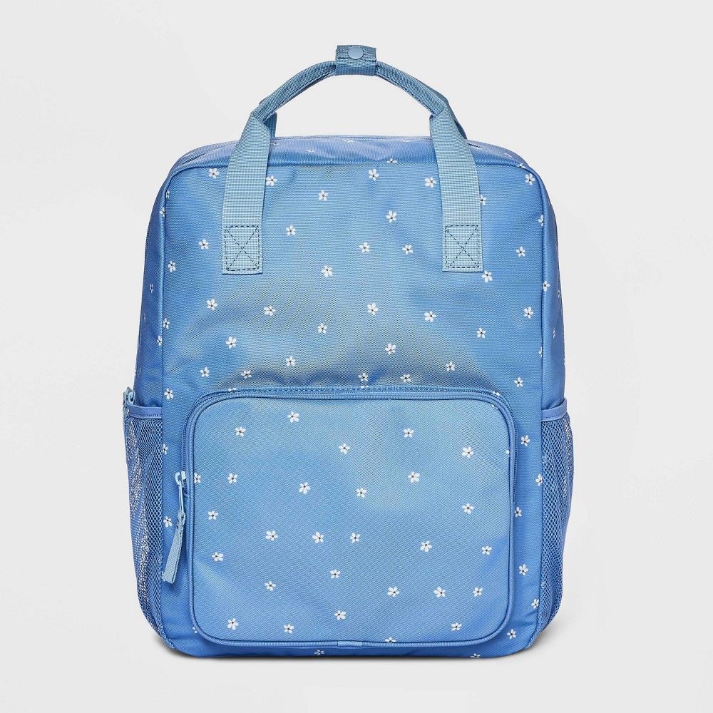 Kids' 16" Daisy Printed Square Backpack - art class™ Blue