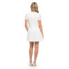 August Sky Women's Scalloped Floral Lace Overlay Mini Dress - 2 of 4
