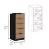 Sapphtopaz 3-Drawer Dresser for Bedroom Superior Top Drawers Cabinet Chest of Drawers Closet Organizers and Storage for Hallway, Living Room - 4 of 4