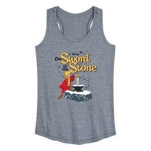Women's - Disney - The Sword And The Stone Graphic Racerback Tank - 1 of 4