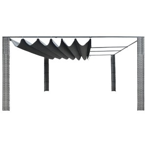 vidaXL Gazebo Grey and Anthracite - 1 of 4