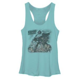 Women's Star Wars Vader Strikes Back Racerback Tank Top - 1 of 3