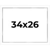 PosterPalooza | Modern Shadow Box 1" Depth White Picture Frame - UV Acrylic, Backing Board, Hanging Hardware - 2 of 4
