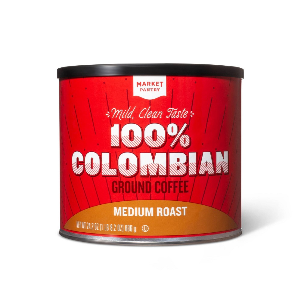 UPC 085239111079 product image for 100% Colombian Medium Roast Ground Coffee - 24.2oz - Market Pantry™ | upcitemdb.com