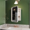 OUTSUPPLY Recessed Metal Modern Bathroom Storage with Mirror, Framed Medicine Cabinet with Adjustable Shelves - 4 of 4