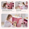Teamson Kids Little Chef Savannah Wooden Play Kitchen with Fridge & Washing Station, 21 Accessories - 3 of 4