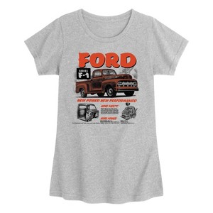 Girls' - Ford - 52 F1 Truck Fitted Short Sleeve Graphic T-Shirt - 1 of 3