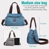 FATMOON Hobo Handbags:Canvas Crossbody Bag with Multi-Compartment Design for Women, Medium Satchel with Vintage Charm - 3 of 4