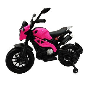 TopComfy Baby Walkers Kids Dirt Bike Ride On Toy With Training Wheels Hand Racing Foot Brake Soft PU Seat for Boys And Girls, Pink, 38"*13"*22.4" - 1 of 4